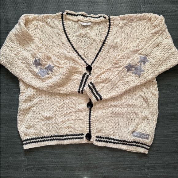 Women's Beige Cardigan Sweater